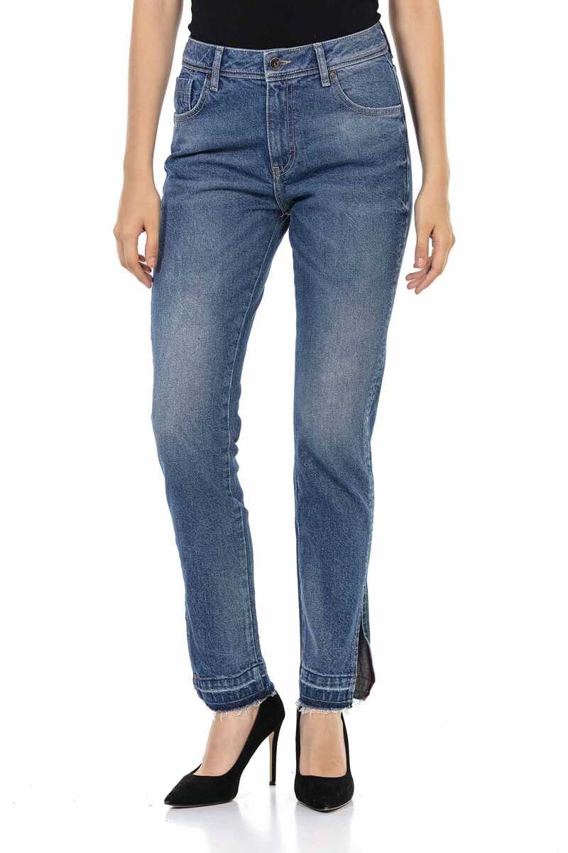 WD449 Ice Blue Women's Mom Jeans