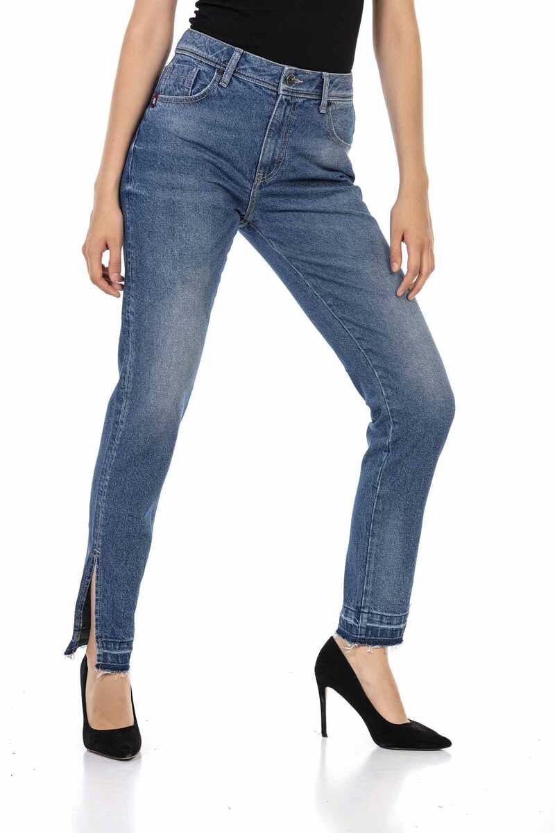 WD449 Ice Blue Women's Mom Jeans
