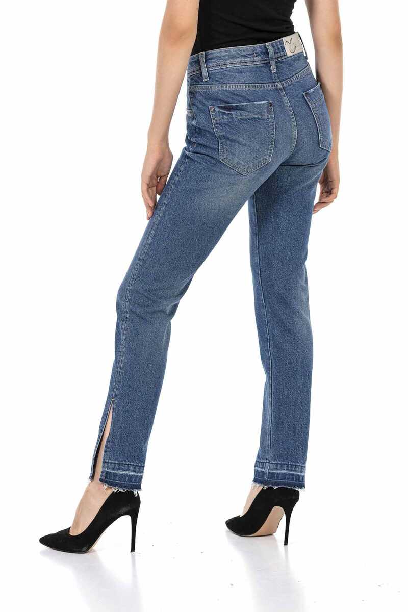 WD449 Ice Blue Women's Mom Jeans