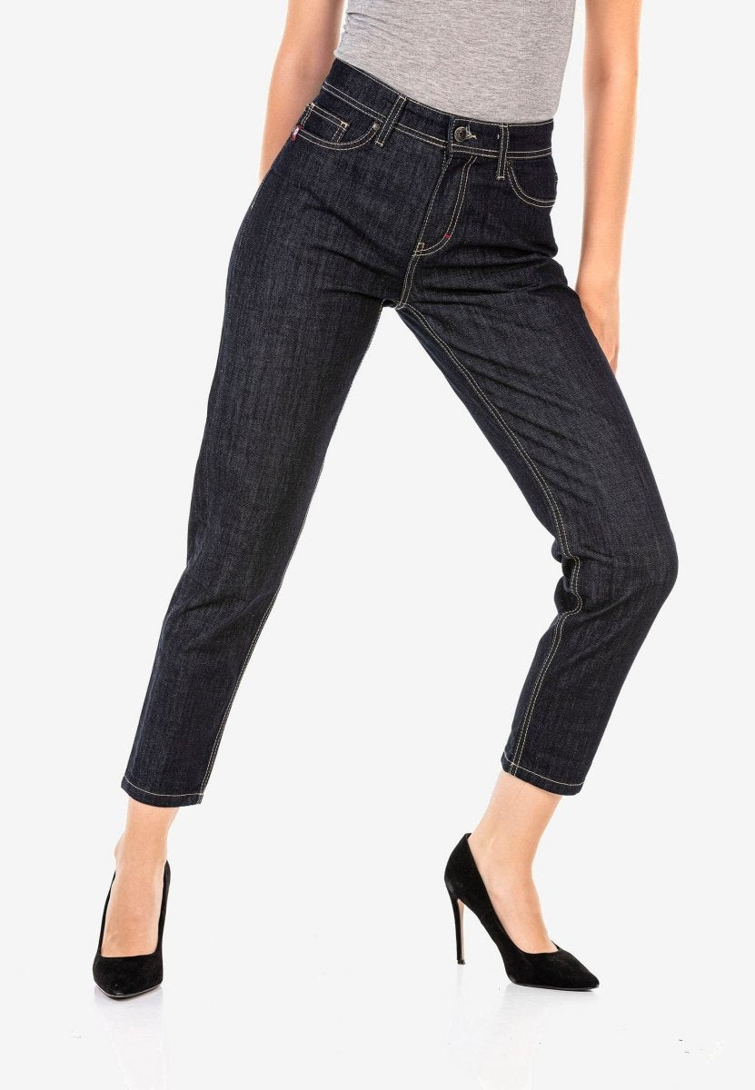 WD450 Dark Tone Mom Jeans