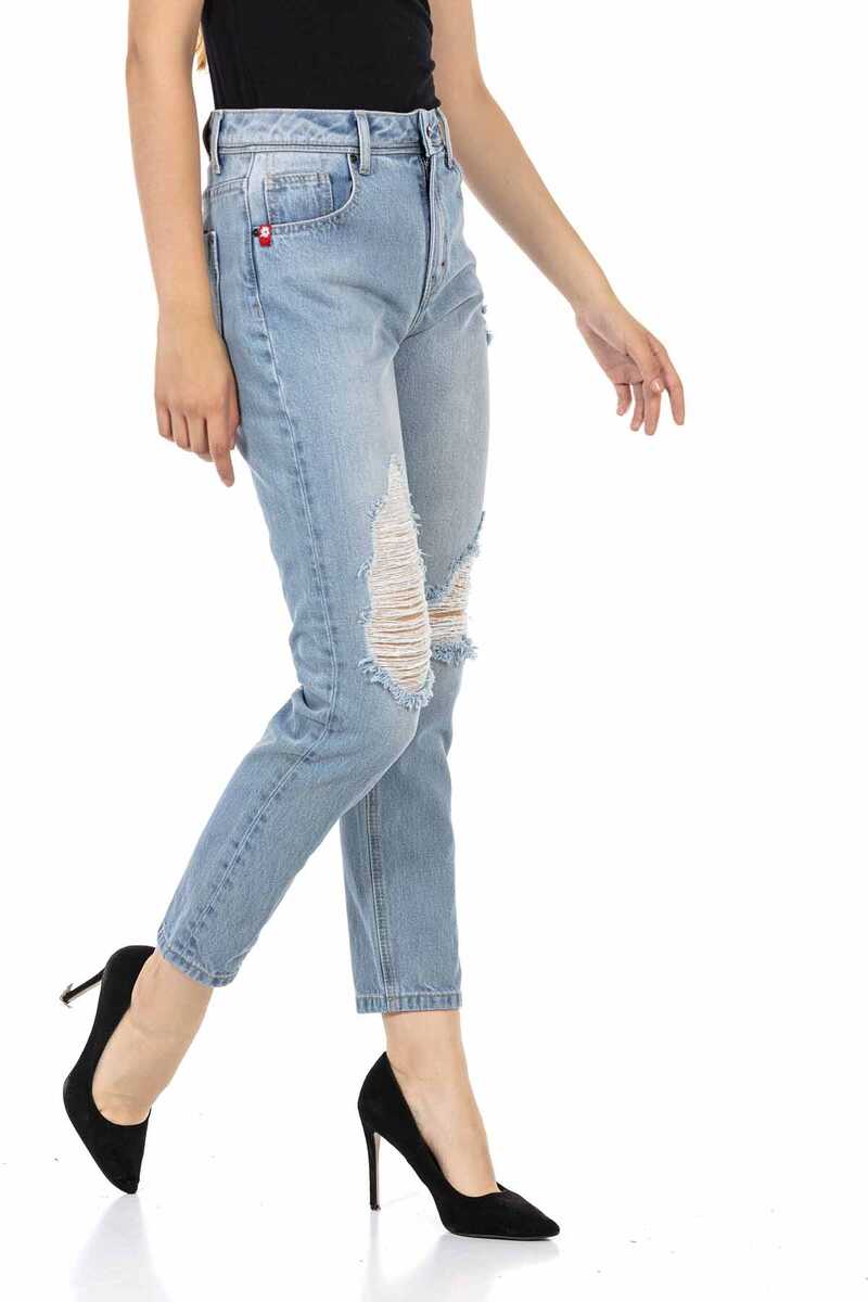 WD451 Ice Blue Mom Jeans