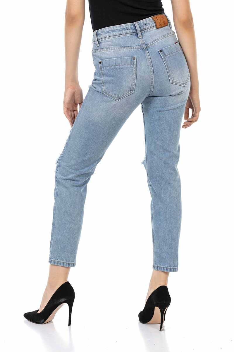 WD451 Ice Blue Mom Jeans