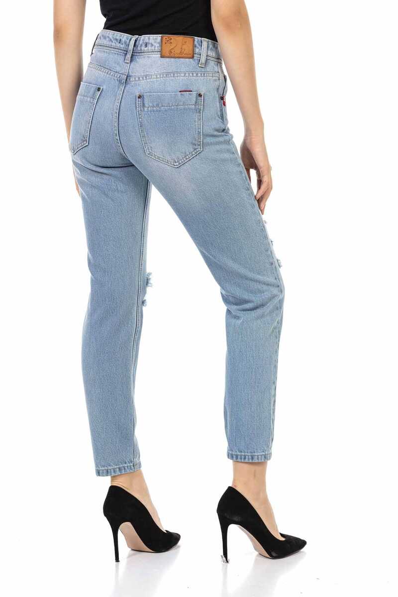WD451 Ice Blue Mom Jeans