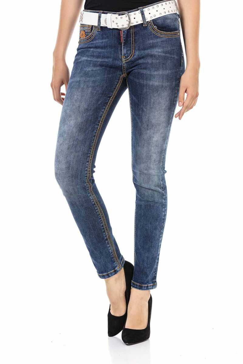 WD462 Blue Basic Women's Jeans
