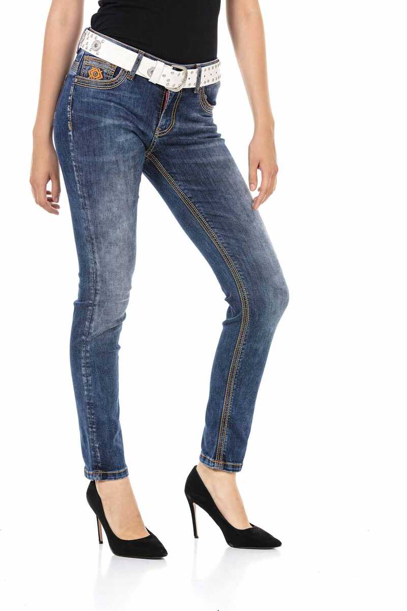 WD462 Blue Basic Women's Jeans
