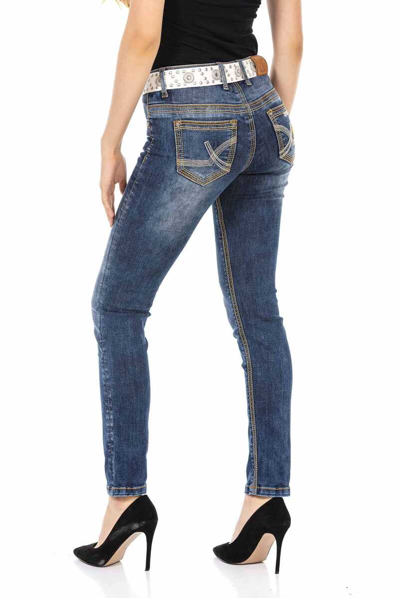 WD462 Blue Basic Women's Jeans