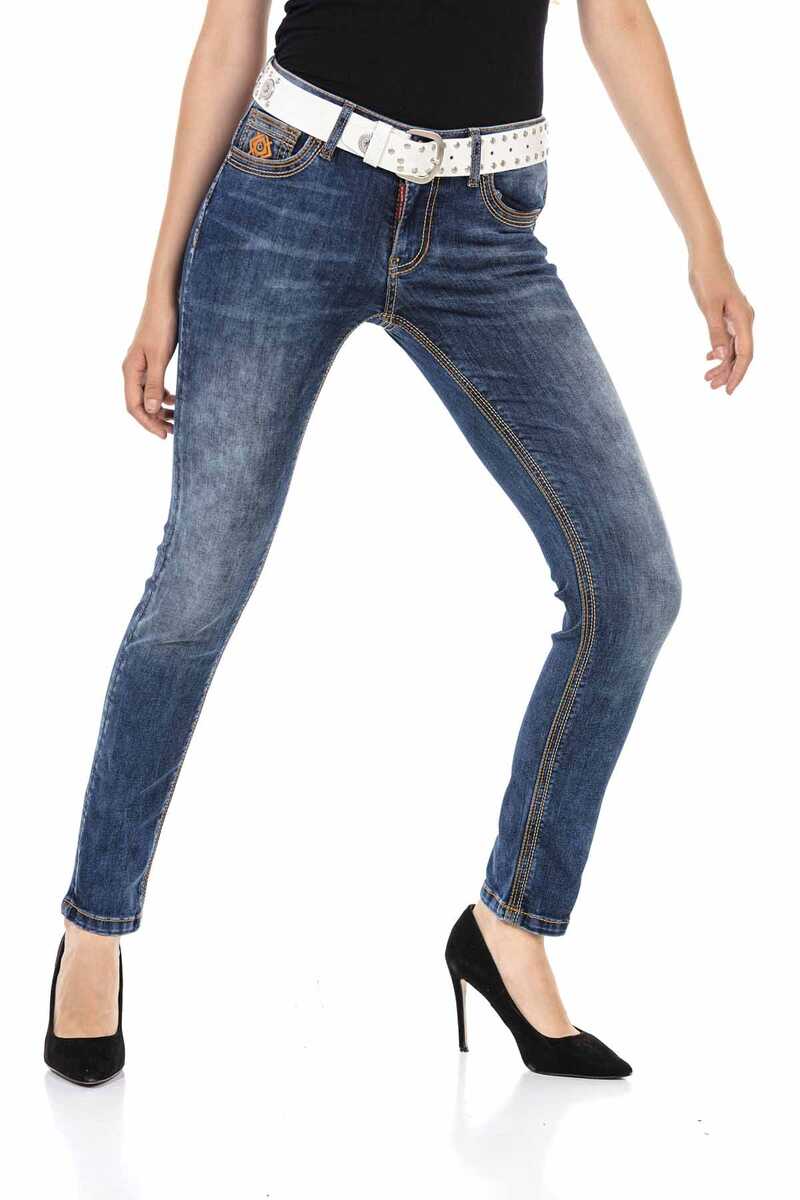 WD462 Blue Basic Women's Jeans