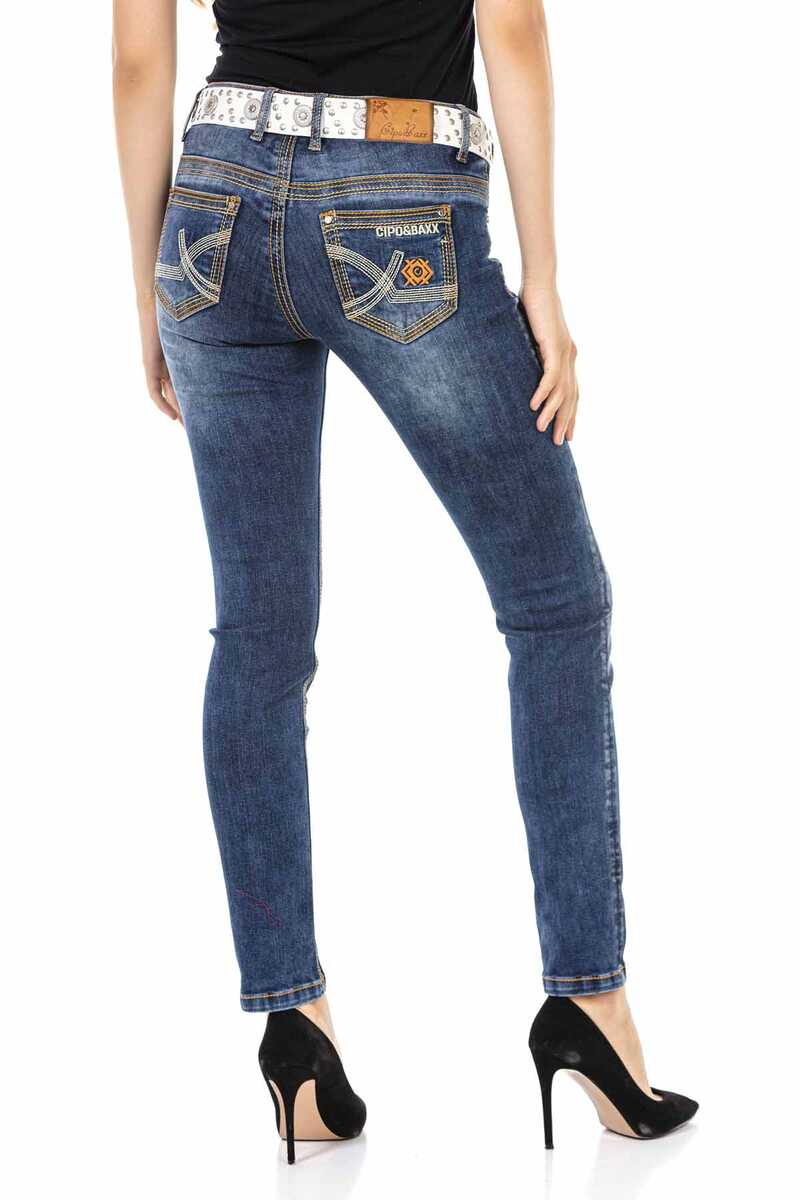 WD462 Blue Basic Women's Jeans