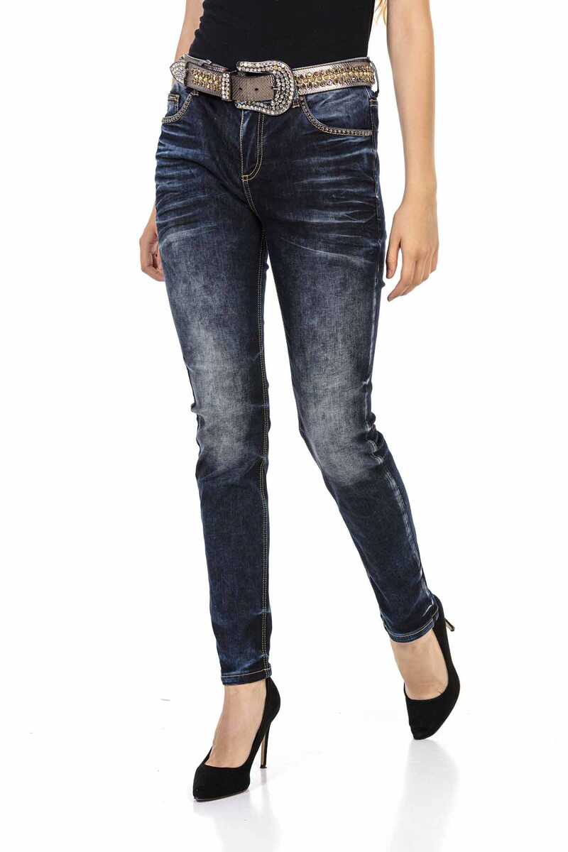WD465 Navy Women's Jeans