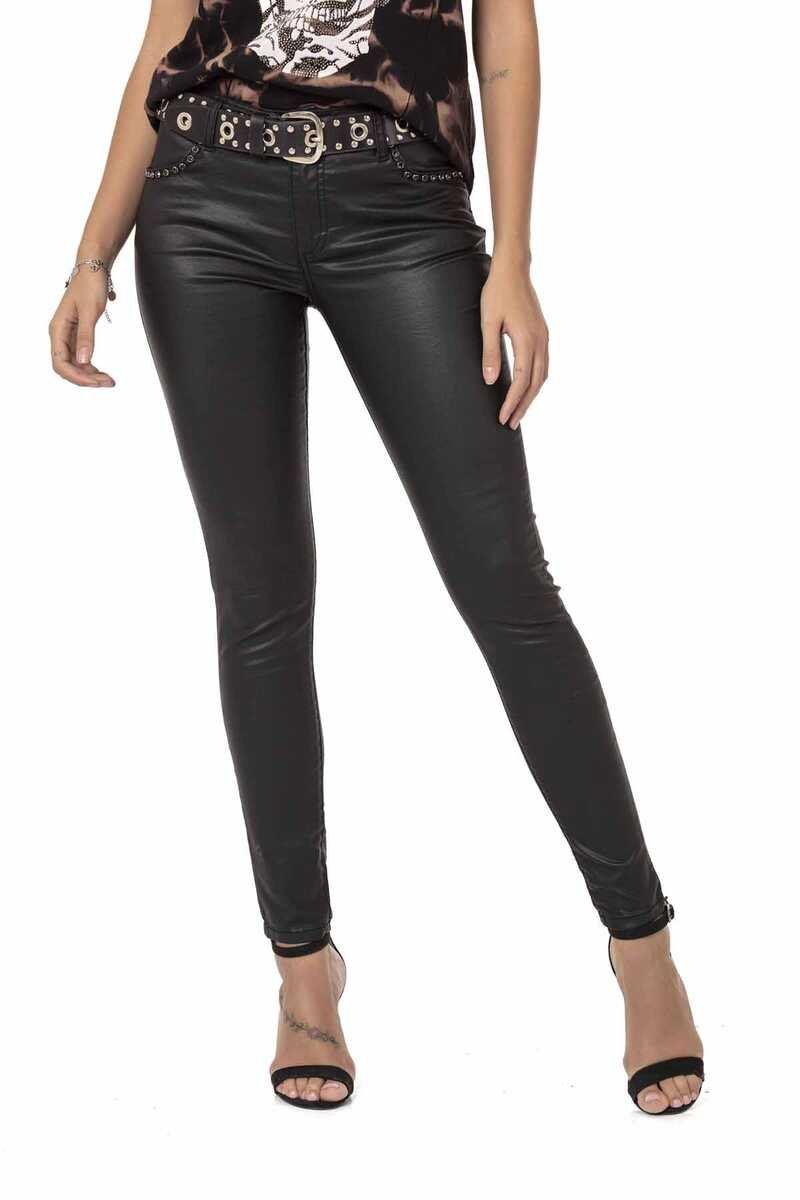 WD467 Women's Leather Pants