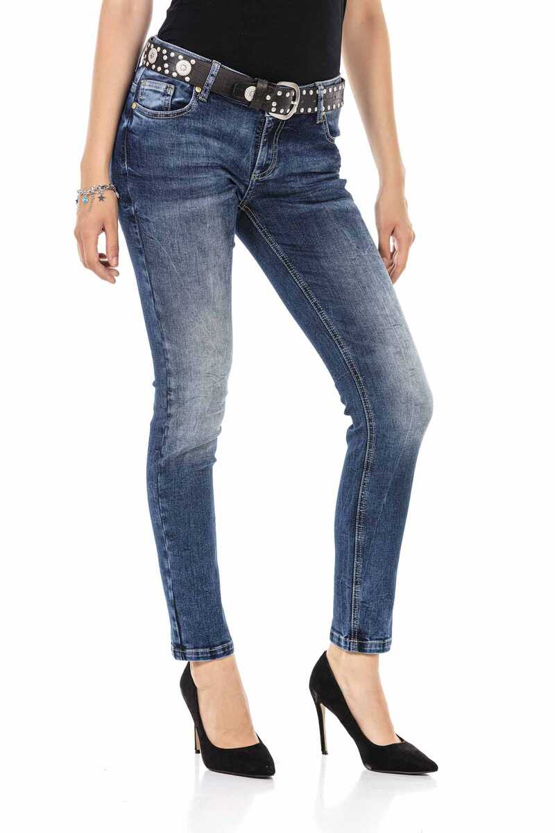 WD471 Embroidery Detail Women's Pants