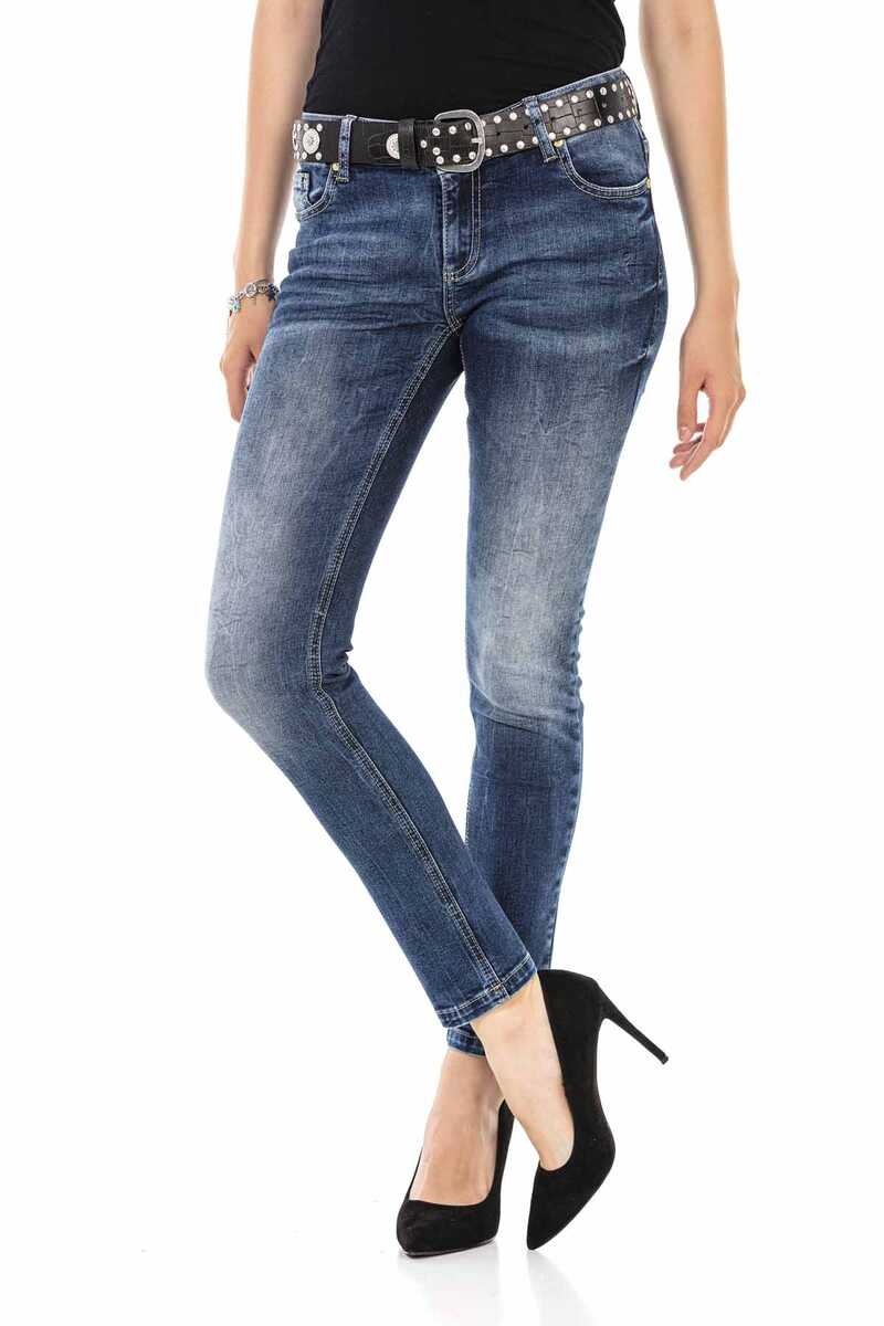 WD471 Embroidery Detail Women's Pants