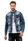CJ279 Detail Men's Denim Jacket