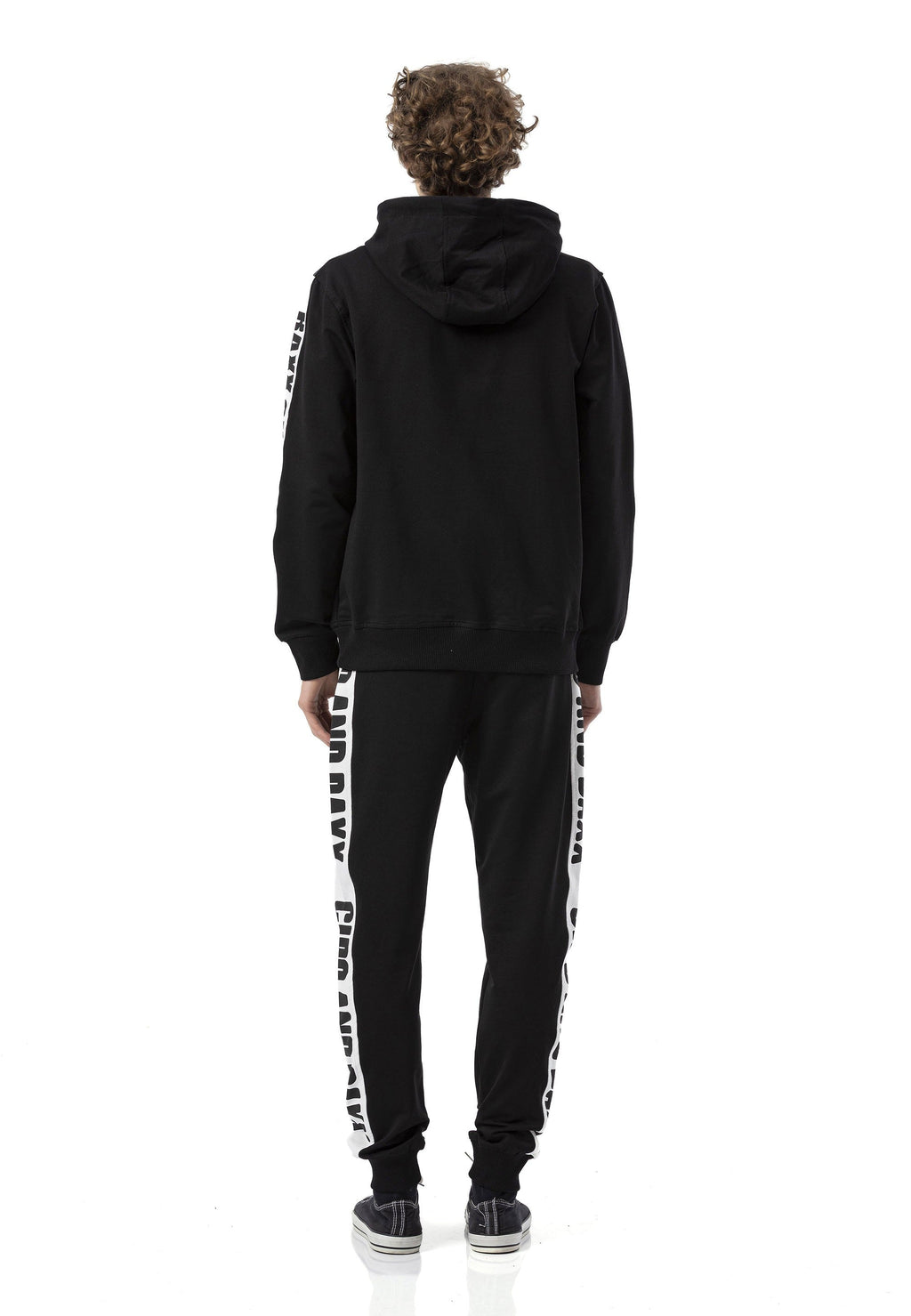 CLR162 Men's Tracksuit – Black & White Logo