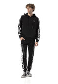 CLR162 Men's Tracksuit – Black & White Logo