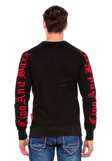 CL370 Embroidered Crew Neck Heavyweight Men's Sweatshirt