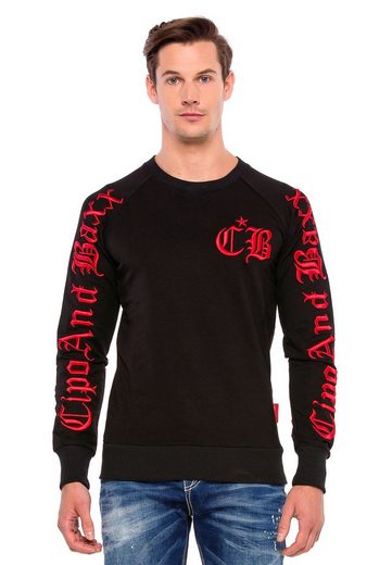 CL370 Embroidered Crew Neck Heavyweight Men's Sweatshirt