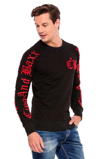 CL370 Embroidered Crew Neck Heavyweight Men's Sweatshirt