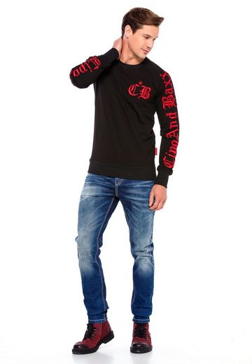 CL370 Embroidered Crew Neck Heavyweight Men's Sweatshirt