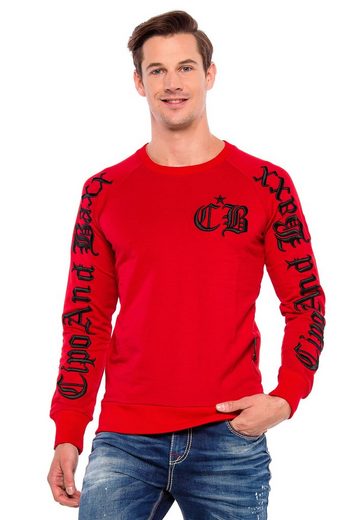CL370 Embroidered Crew Neck Heavyweight Men's Sweatshirt