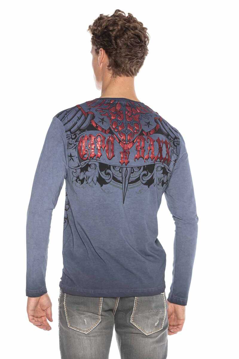 CL407 Eagle Crest Glossy Print Sweatshirt