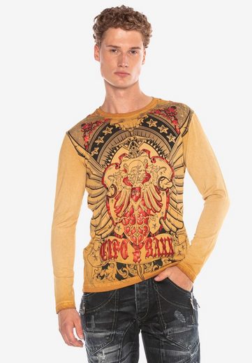 CL407 Eagle Crest Glossy Print Sweatshirt