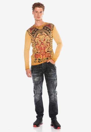 CL407 Eagle Crest Glossy Print Sweatshirt