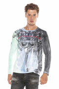 CL408 Royalty Print Long Sleeve T-Shirt