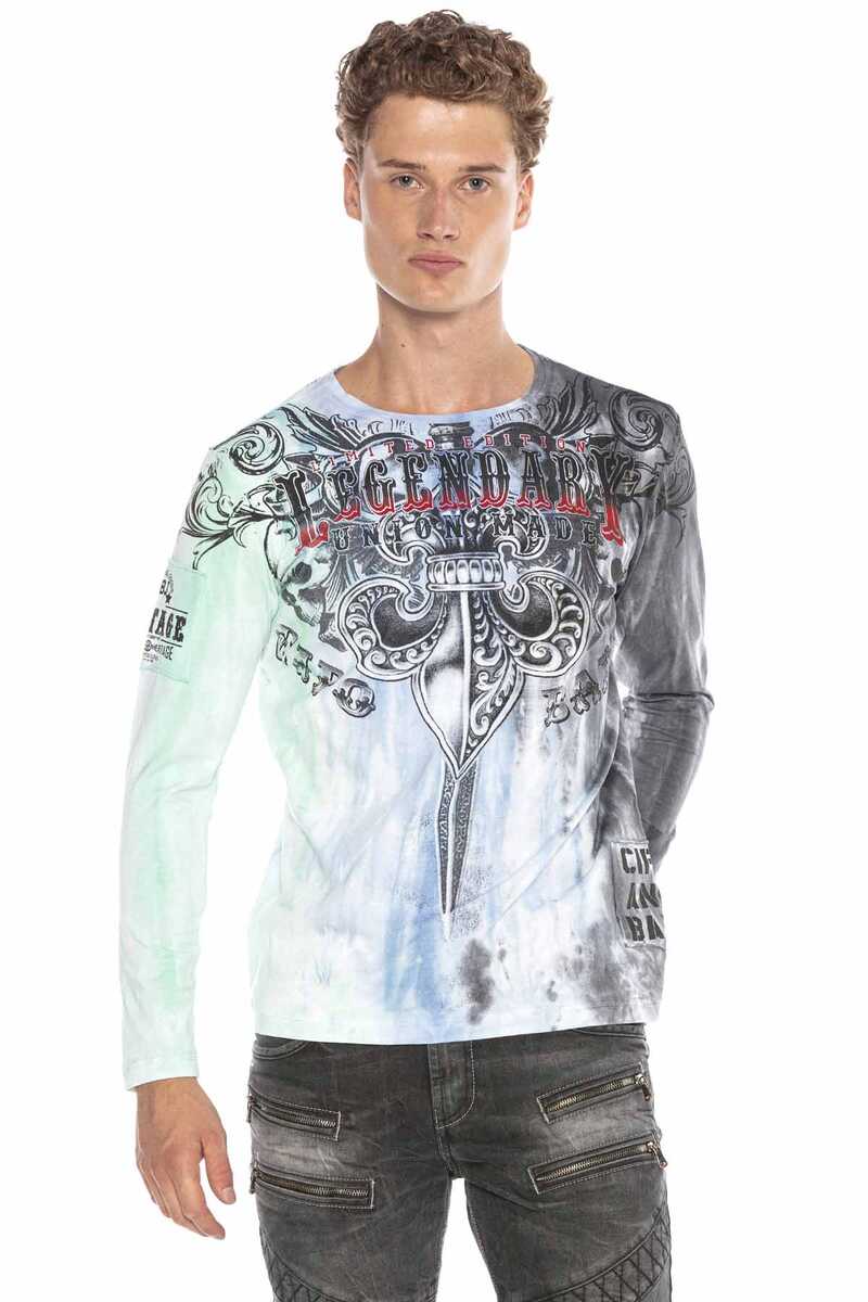CL408 Royalty Print Long Sleeve T-Shirt