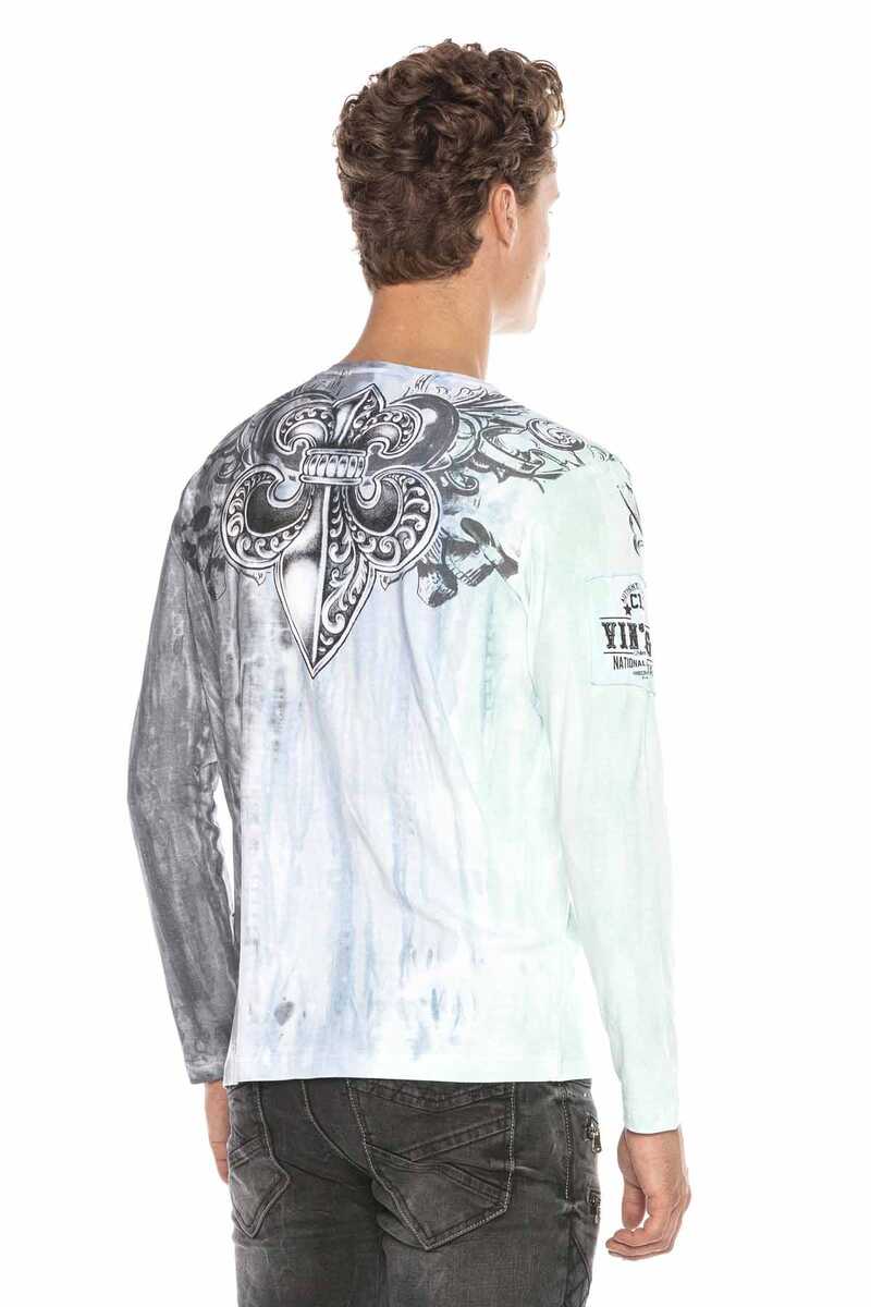 CL408 Royalty Print Long Sleeve T-Shirt
