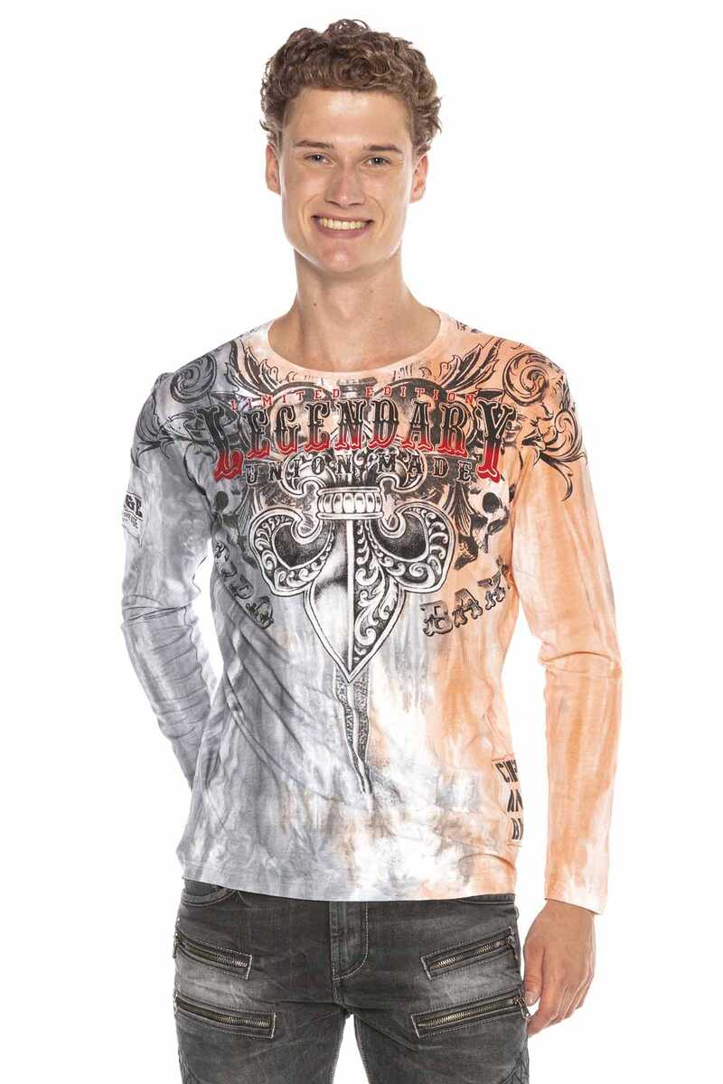 CL408 Royalty Print Long Sleeve T-Shirt