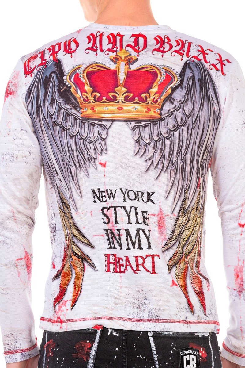 CL497 New York Print Long Sleeve T-Shirt