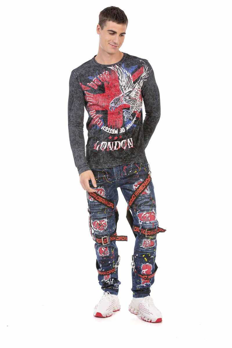 CL499 Great Britain Pattern Sweatshirt