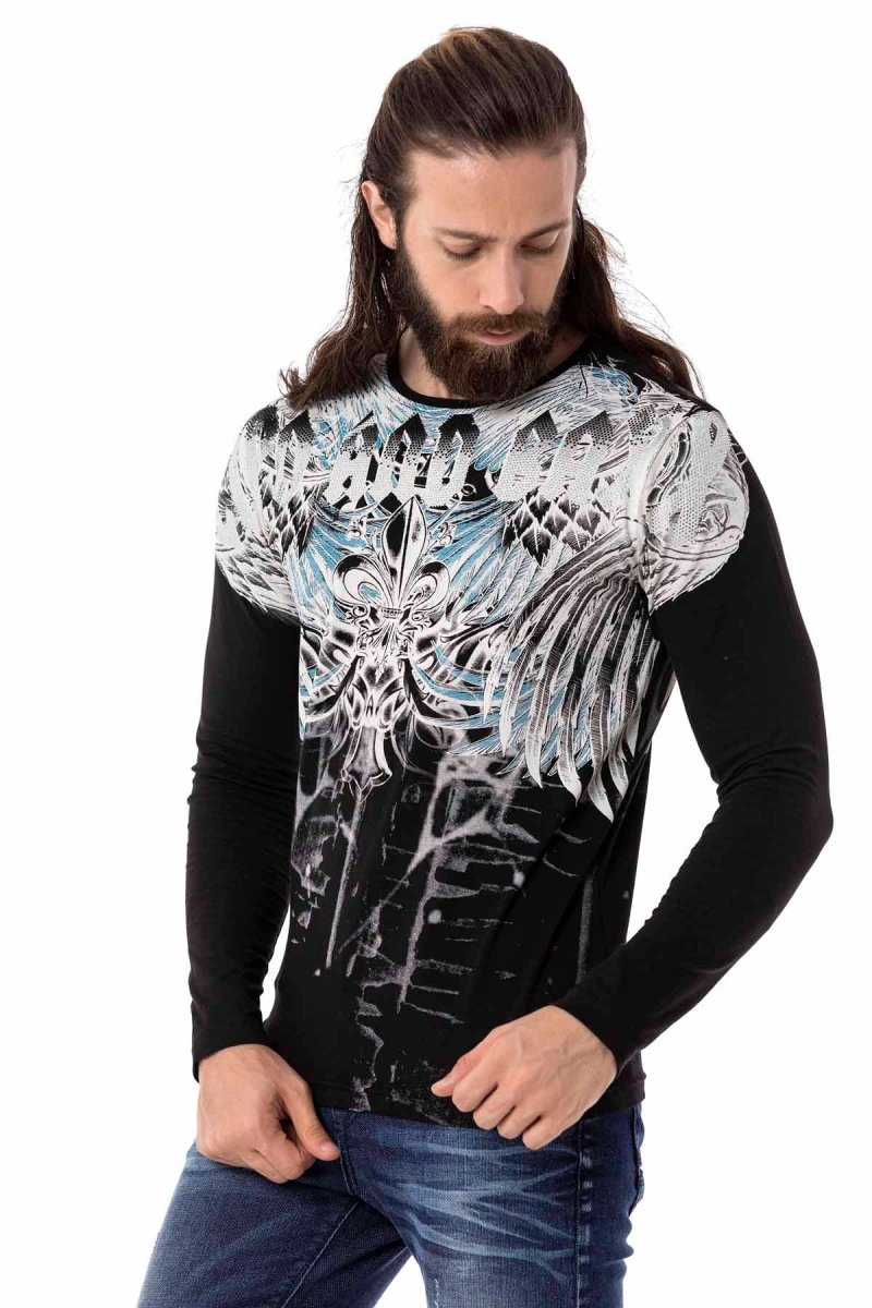 CL516 Royal Pattern Lightweight Sweatshirt
