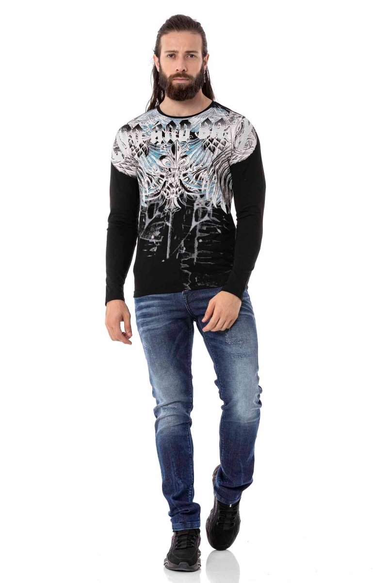 CL516 Royal Pattern Lightweight Sweatshirt