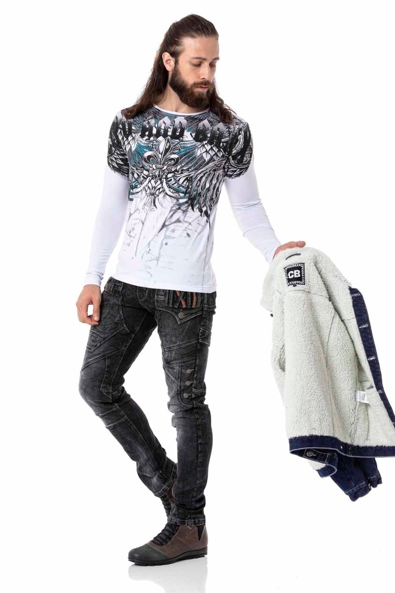 CL516 Royal Pattern Lightweight Sweatshirt
