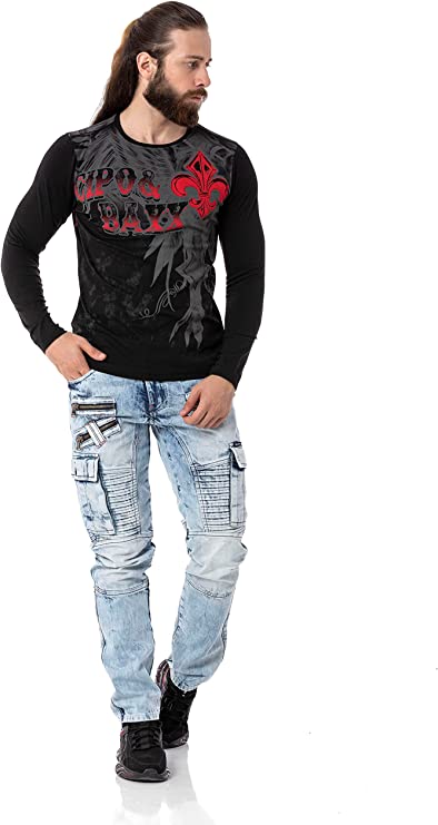 CL522 Patterned Lightweight Sweatshirt