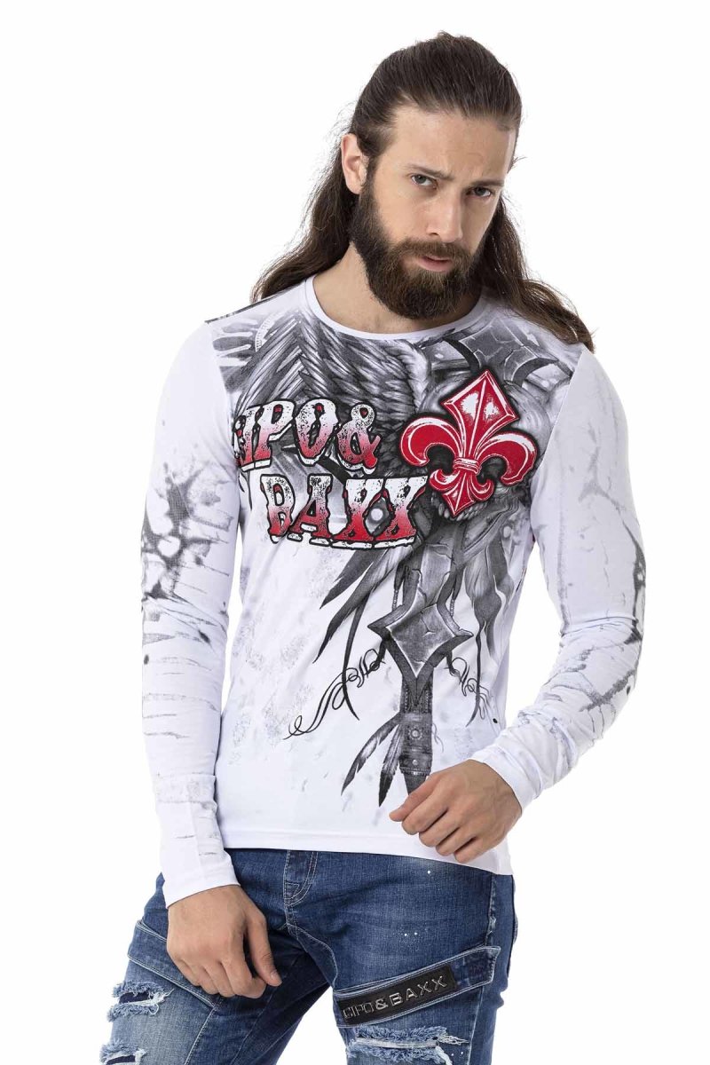 CL522 Patterned Lightweight Sweatshirt