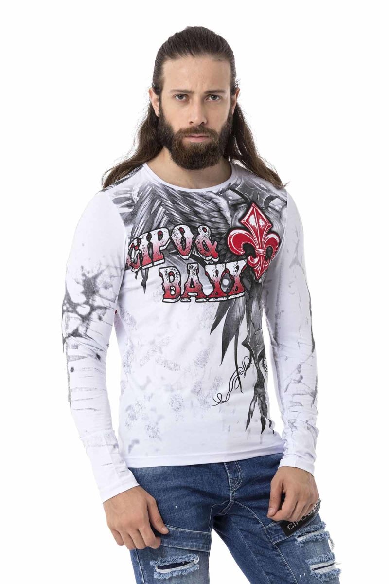 CL522 Patterned Lightweight Sweatshirt