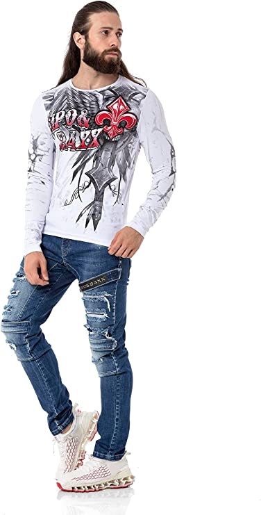 CL522 Patterned Lightweight Sweatshirt