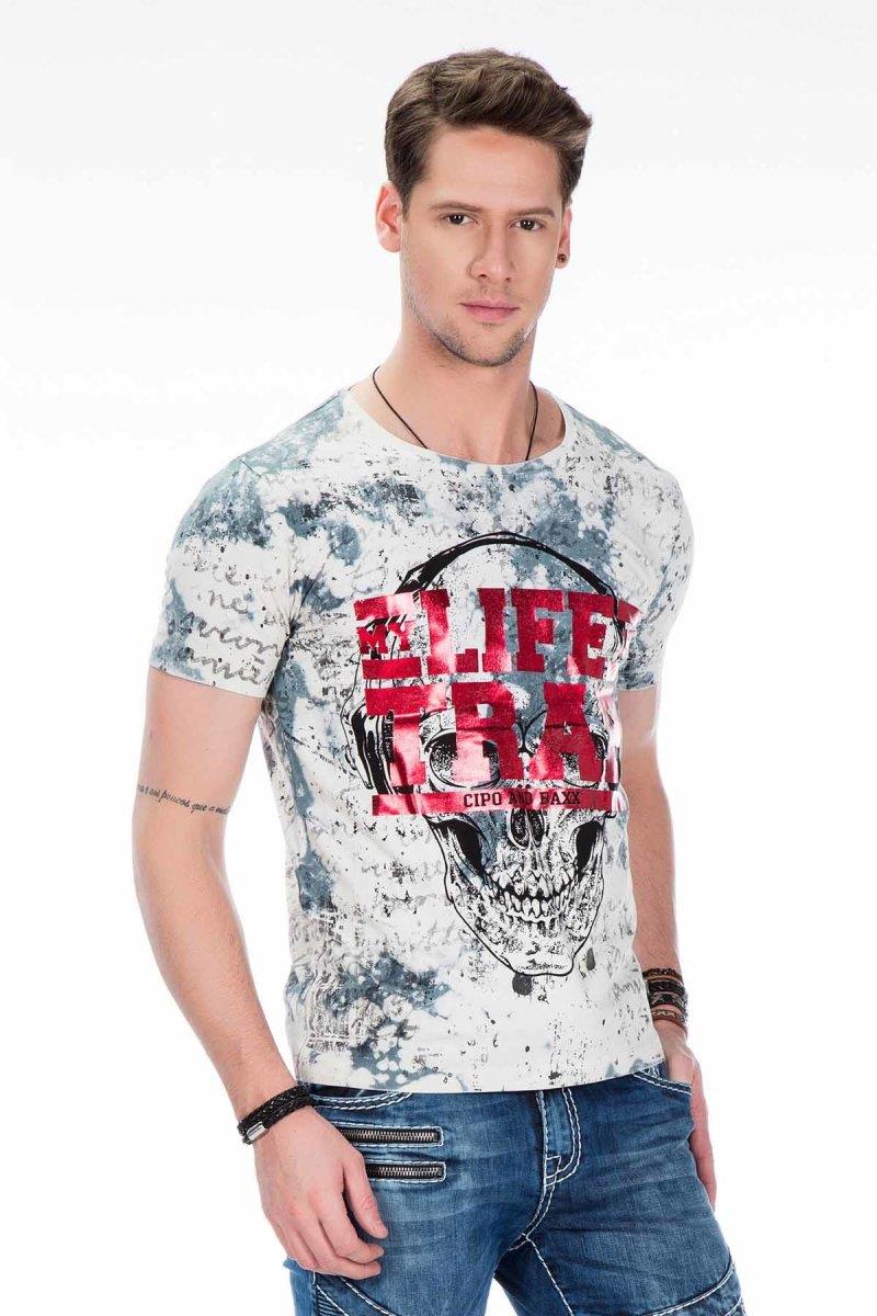 CT410 Men's Skull Print T-Shirt