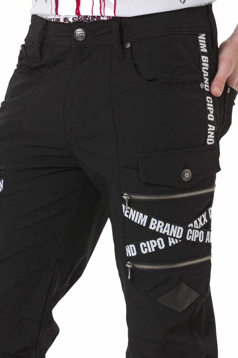 CD785 Brand Stripe Cargo Pocket Men's Pants