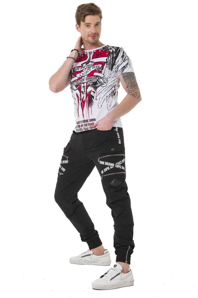 CD785 Brand Stripe Cargo Pocket Men's Pants