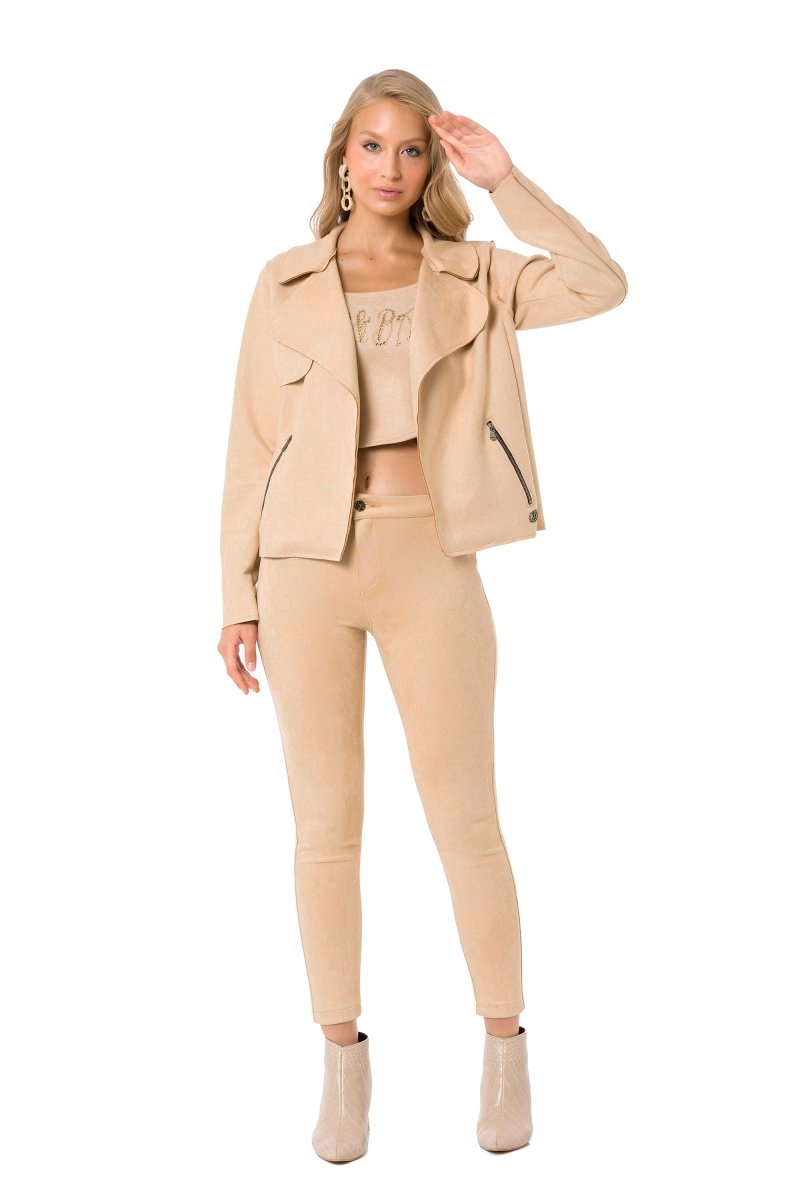 WD486 Suede Women's Leggings