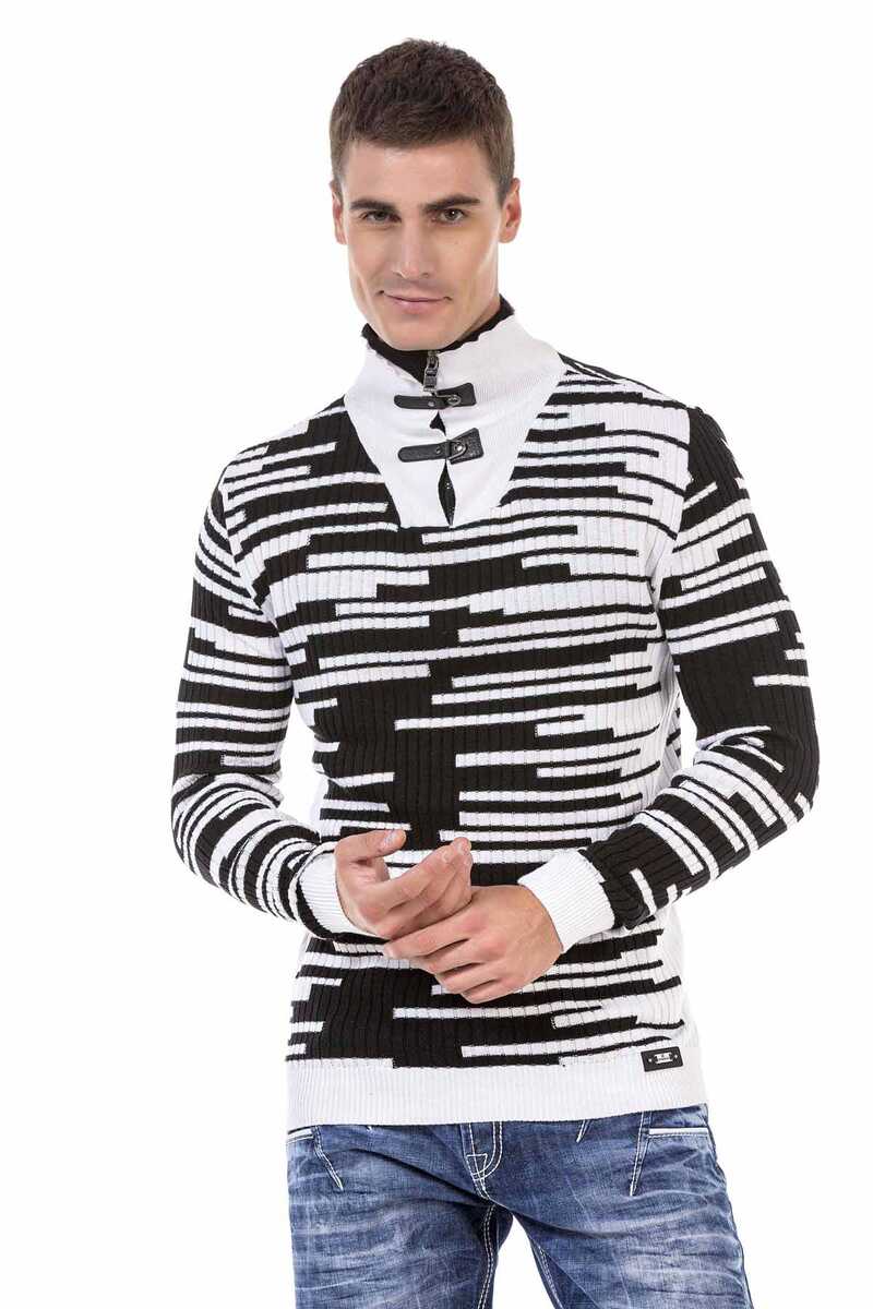 CP245 Zip Collar Men's Sweater