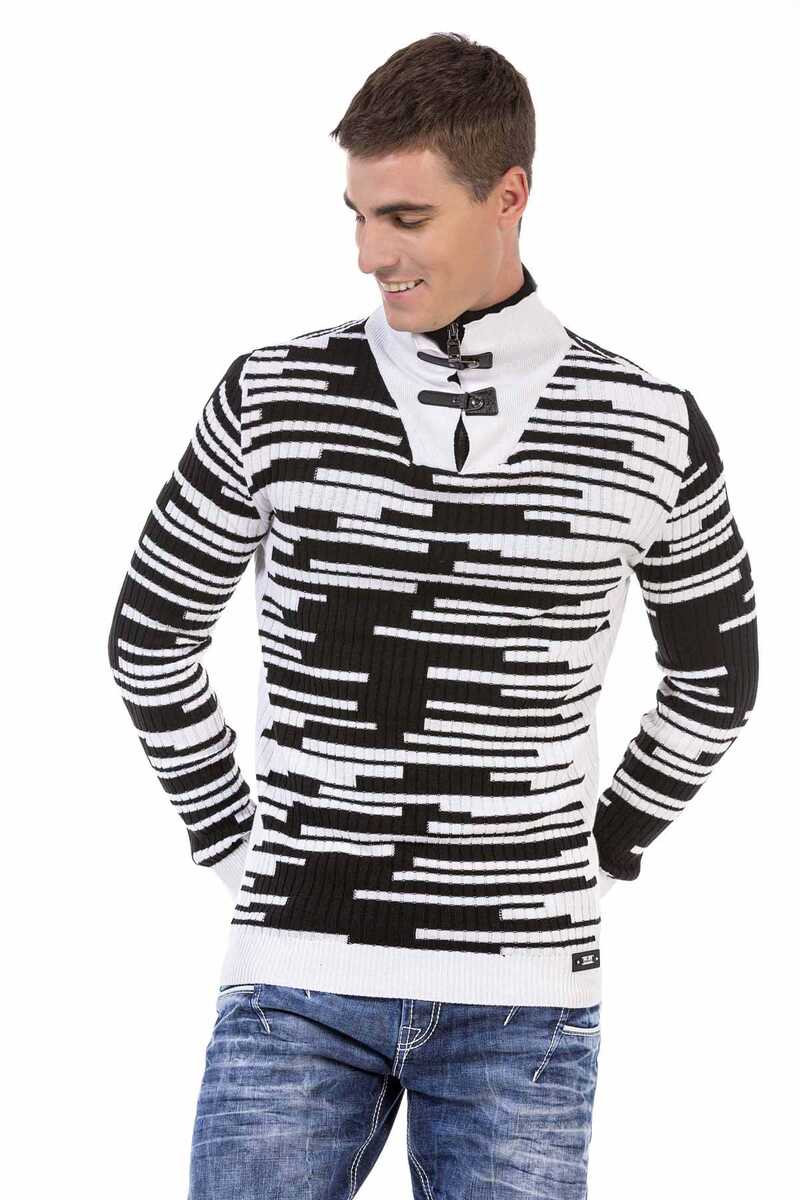 CP245 Zip Collar Men's Sweater