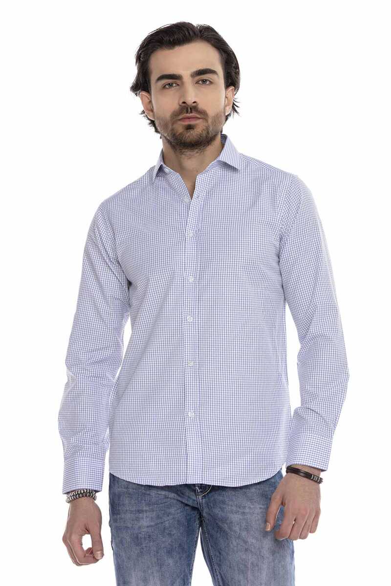 CH176 Thin Plaid Men's Shirt