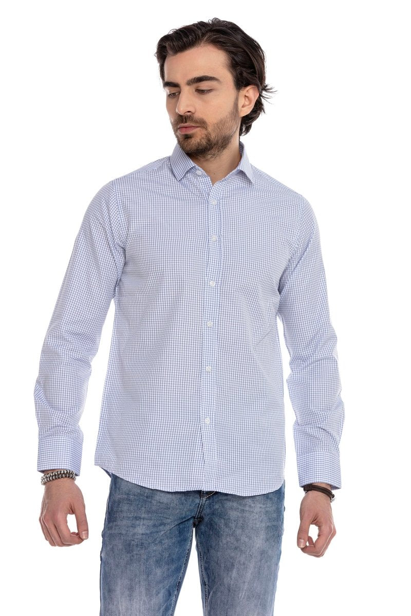 CH176 Thin Plaid Men's Shirt