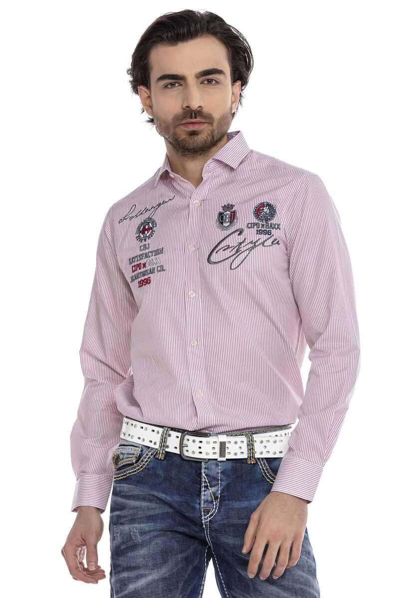 CH180 Crest Striped Men's Shirt