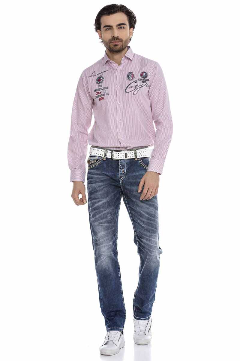 CH180 Crest Striped Men's Shirt